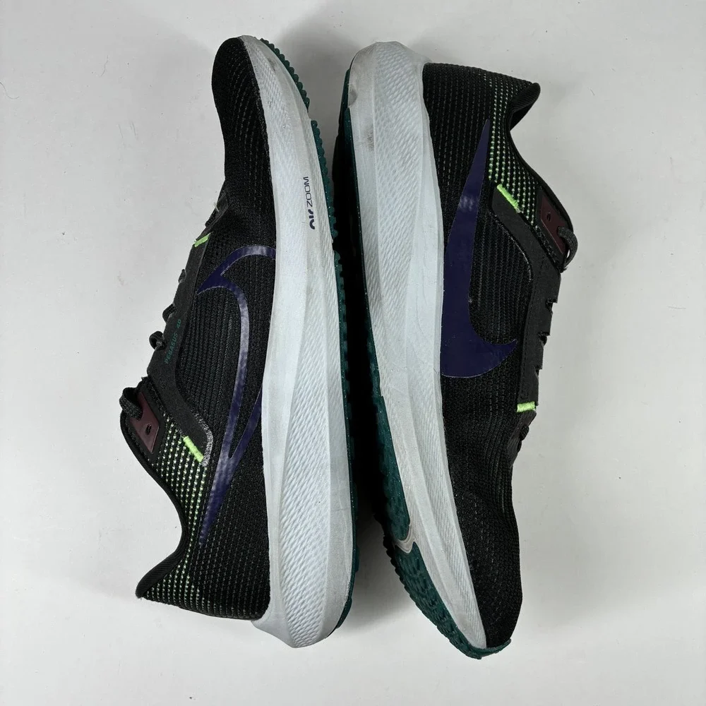 Nike Air Zoom Pegasus 40 Men's US 13 Black Purple Ink Running Shoes DV3853-005